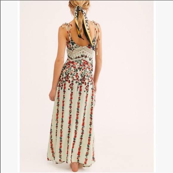 Free People Claire Printed Maxi Slip Dress - Picture 2 of 7